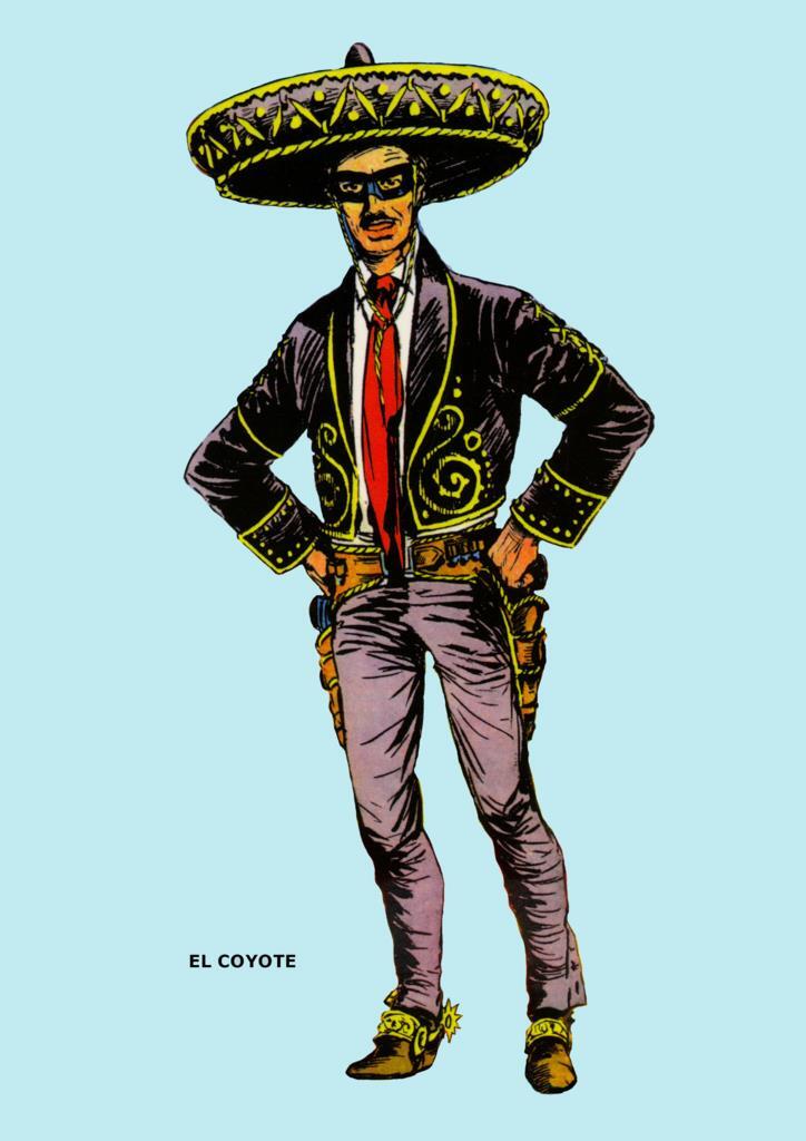 Poster DIN 4 numero 0195: El Coyote de F.Batet, serie Clasicos Españoles