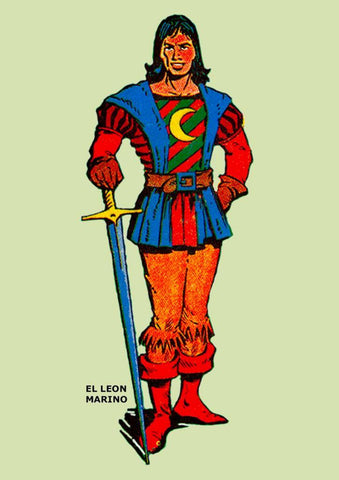 Poster DIN 4 numero 0200: El Leon Marino de Tinocco, serie Clasicos Españoles