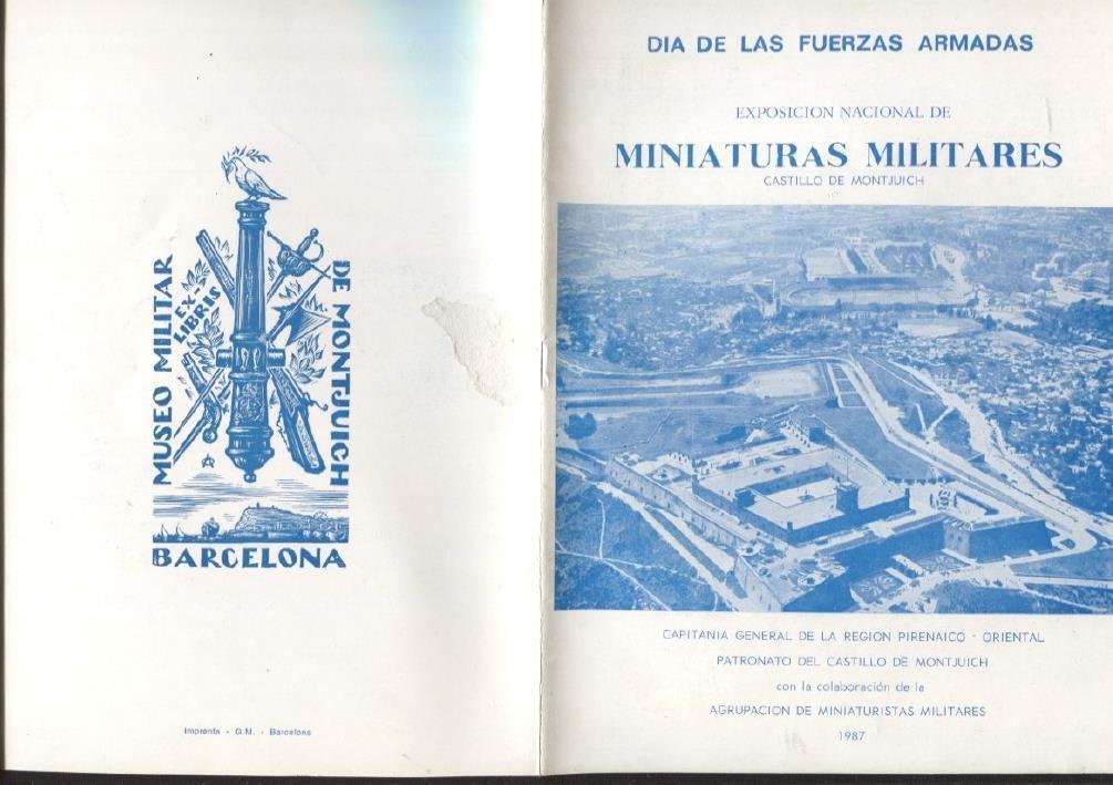 Dia de las fuerzas armadas: exposicion nacional de miniaturas militares en el castillo de Montjuich