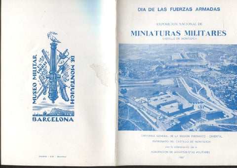 Dia de las fuerzas armadas: exposicion nacional de miniaturas militares en el castillo de Montjuich