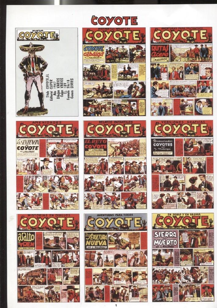 DIN 4 con montaje portadas del comic: El Coyote
