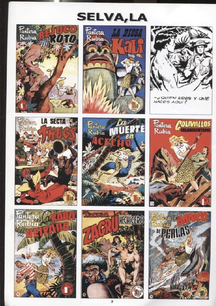 DIN 4 con montaje portadas de comic dedicados a La Selva, modelo 1