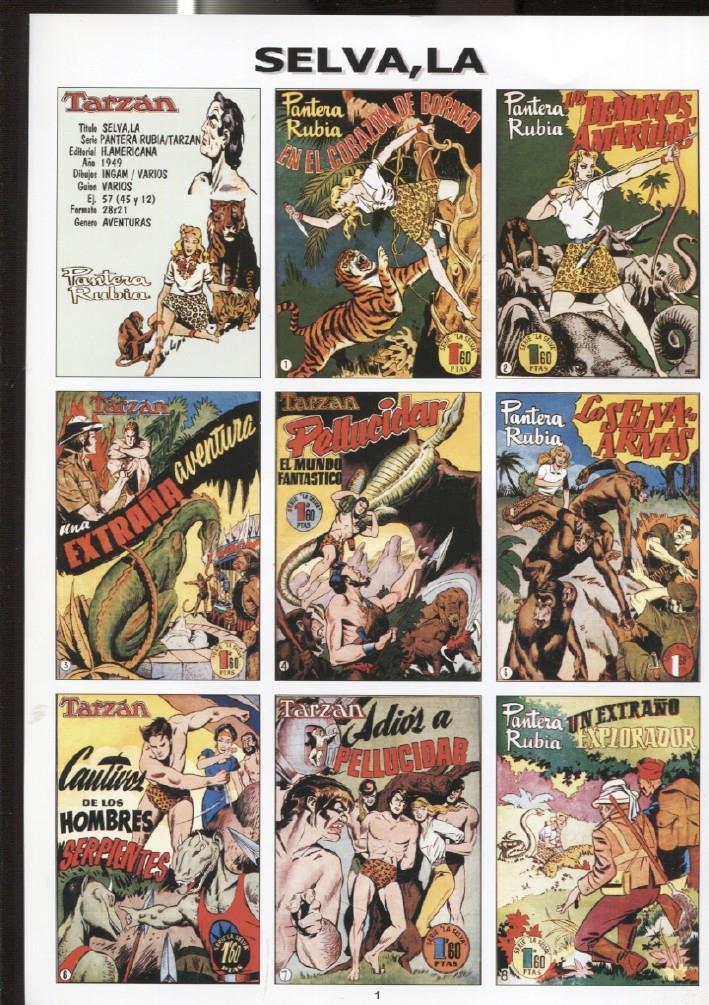 DIN 4 con montaje portadas de comic dedicados a La Selva, modelo 2