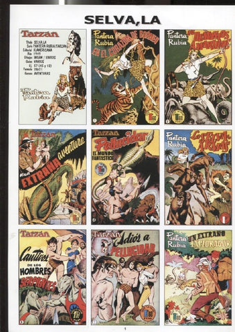 DIN 4 con montaje portadas de comic dedicados a La Selva, modelo 2