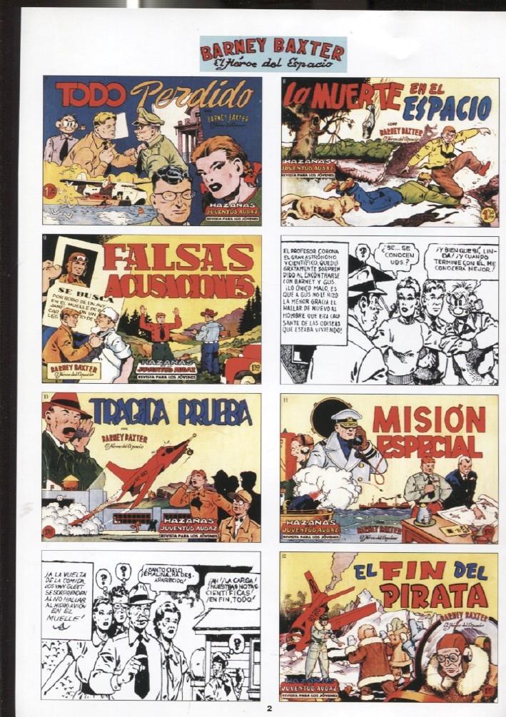 DIN 4 con montaje portadas del comic: Barney Baxter modelo 1