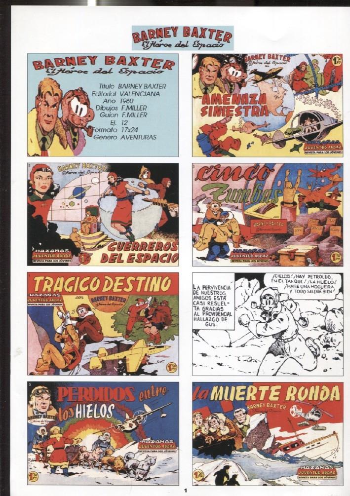 DIN 4 con montaje portadas del comic: Barney Baxter modelo 2