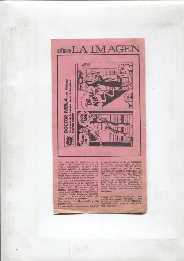 Propaganda editorial del album: Doctor Niebla de Hidalgo