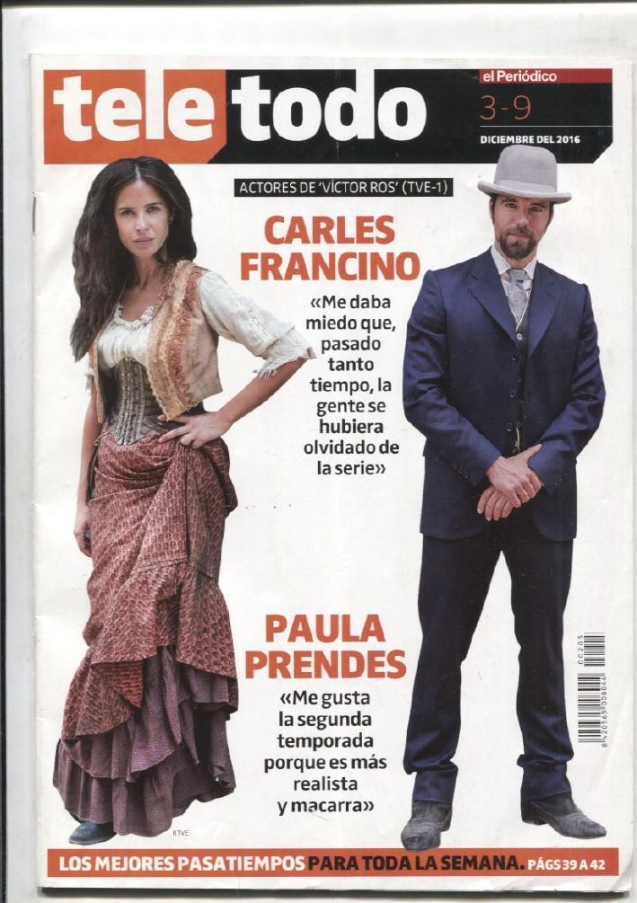 Teletodo diciembre 2016: Carles Francino, Paula Prendes