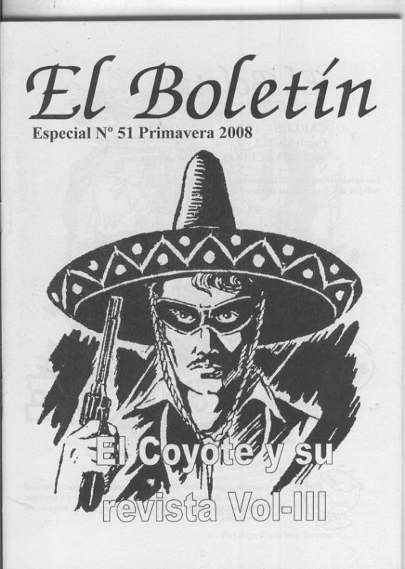 Fanzine: El Boletin Especial numero 051: El coyote volumen 3
