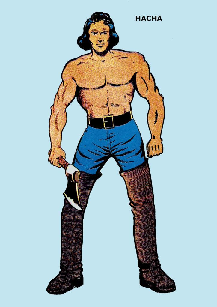Poster DIN 4 numero 0280: Hacha, serie Hacha y Espada, serie Clasicos Españoles