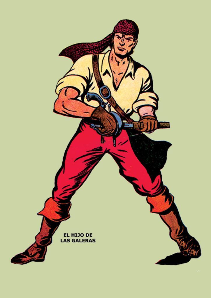 Poster DIN 4 numero 0282: El hijo de las galeras de Manuel Gago, serie Clasicos Españoles