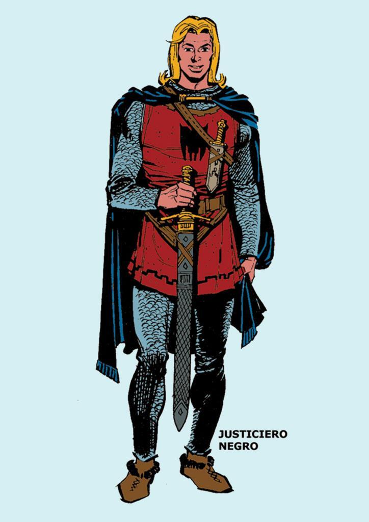 Poster DIN 4 numero 0289: Justiciero Negro de Manuel Guerrero Pinin, serie Clasicos Españoles