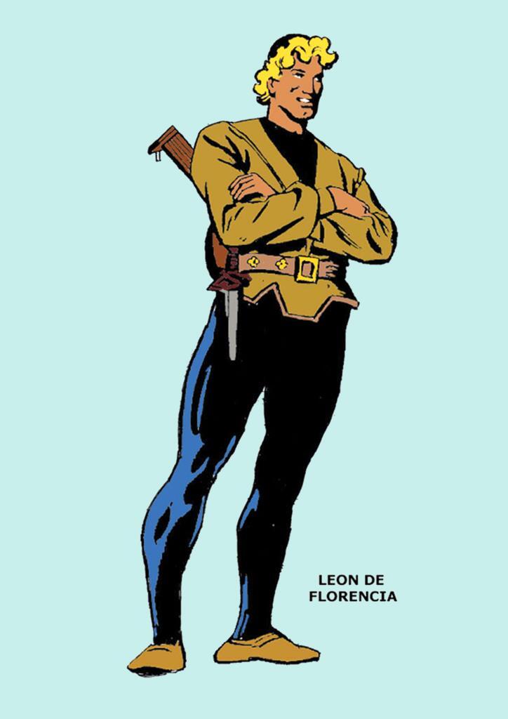Poster DIN 4 numero 0292: Leon de Florencia de Miguel Quesada, serie Clasicos Españoles