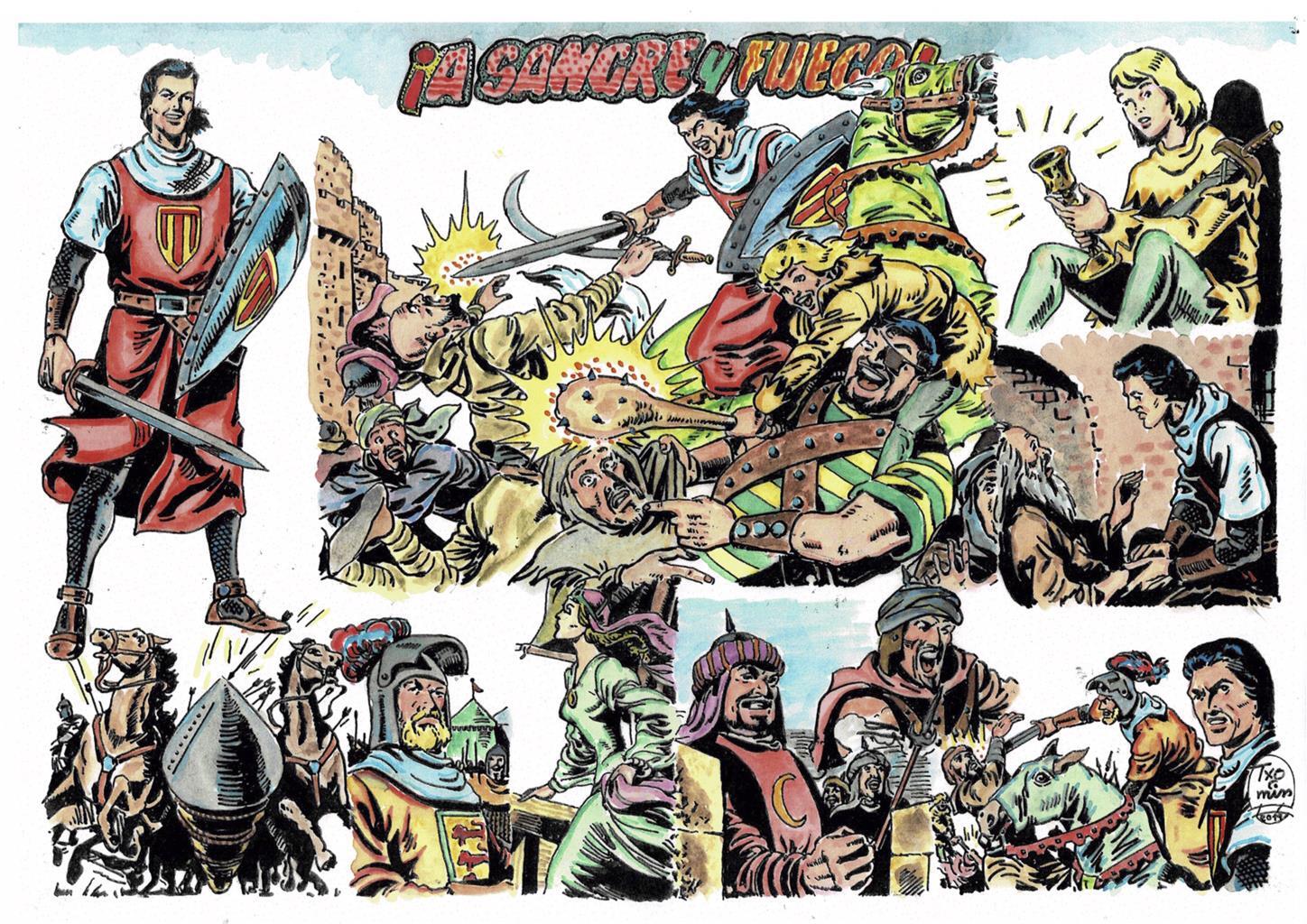 Poster DIN 4 numero 0319: El Capitan Trueno: A sangre y fuego