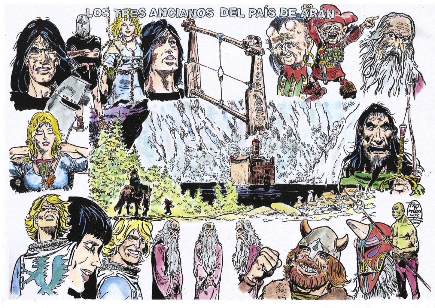 Poster DIN 4 numero 0322: Thorgal: Los tres ancianos del pais de Aran