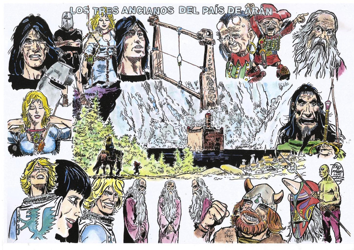 Poster DIN 4 numero 0322: Thorgal: Los tres ancianos del pais de Aran