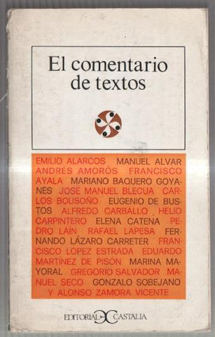 El comentario de textos