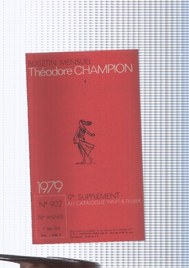Bulletin Mensuel Theodore Champion numero 902 de 1979