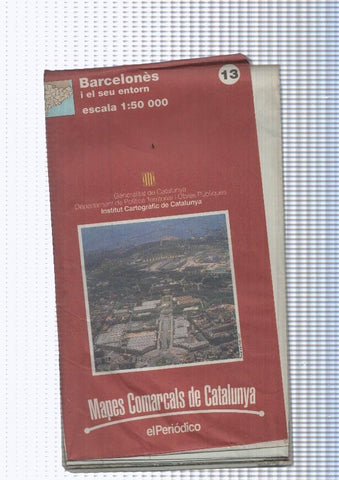 Mapes Comarcals de Catalunya num. 13: Barcelones i el seu entorn