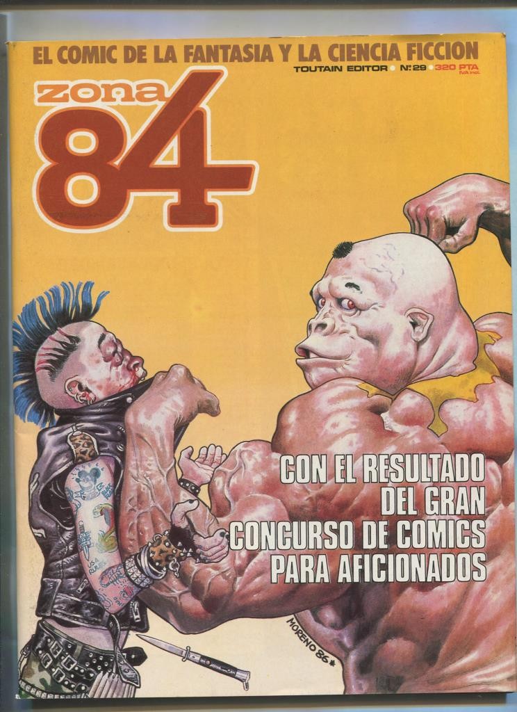 Zona 84 numero 29: resultado concurso comic 1986