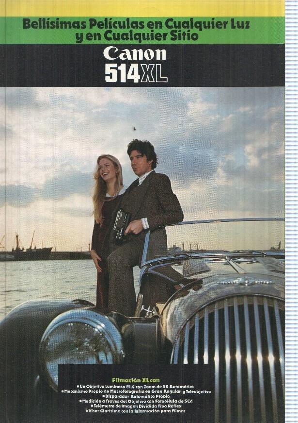 Manual Canon 514 XL. Bellisimas peliculas en cualquier luz y en cualquier sitio