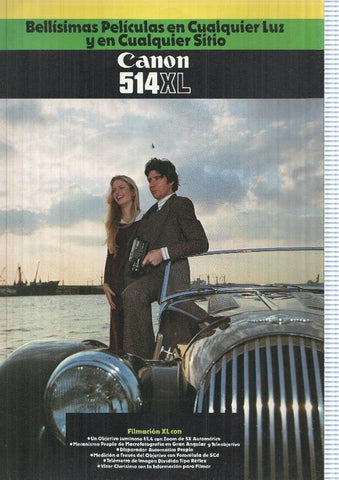 Manual Canon 514 XL. Bellisimas peliculas en cualquier luz y en cualquier sitio