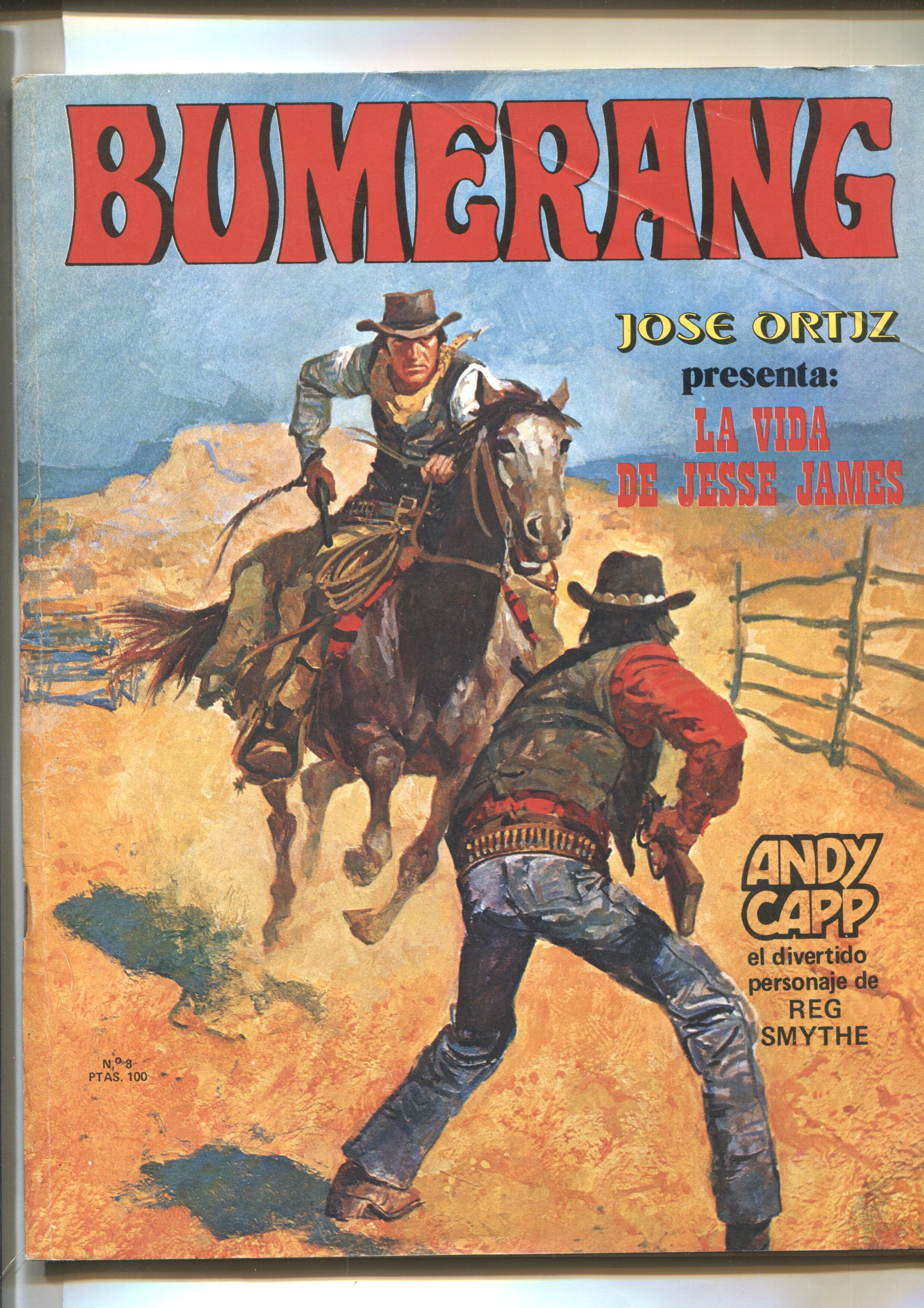 Revista Bumerang numero 08: Jesse James por Jose Ortiz