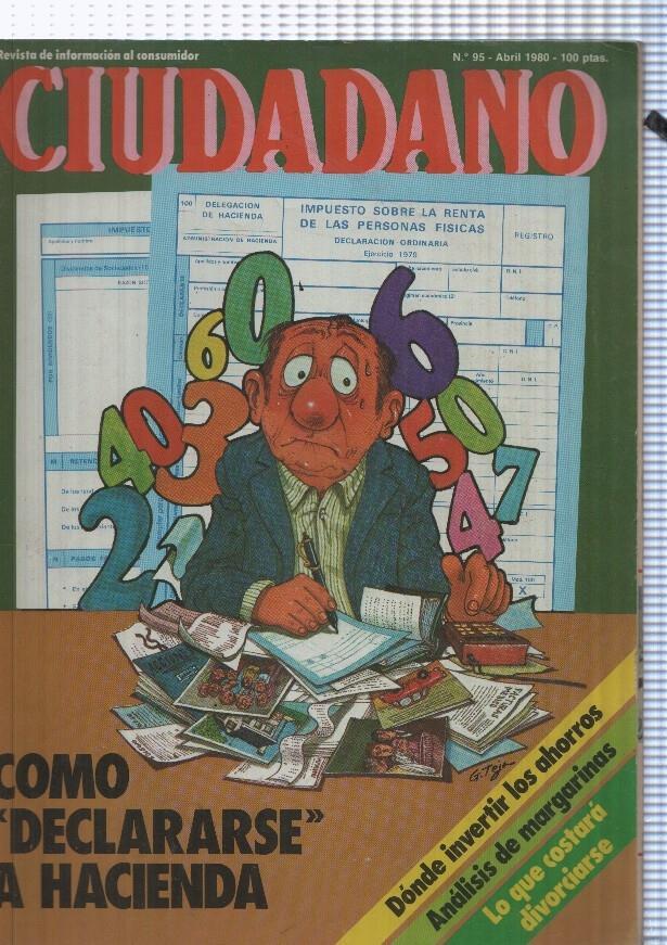 Ciudadano numero 95, abril 1980: Como declararse a Hacienda- Donde invertir