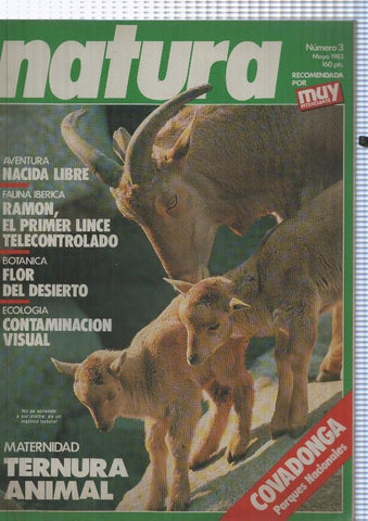 Natura numero 03, mayo 1983: Aventura , Nacida libre- Fauna Iberica, Ramon, el 