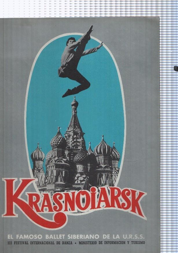 Krasnoiarsk. El famoso ballet Siberiano de la U.R.S.S. III Festival Internacional de