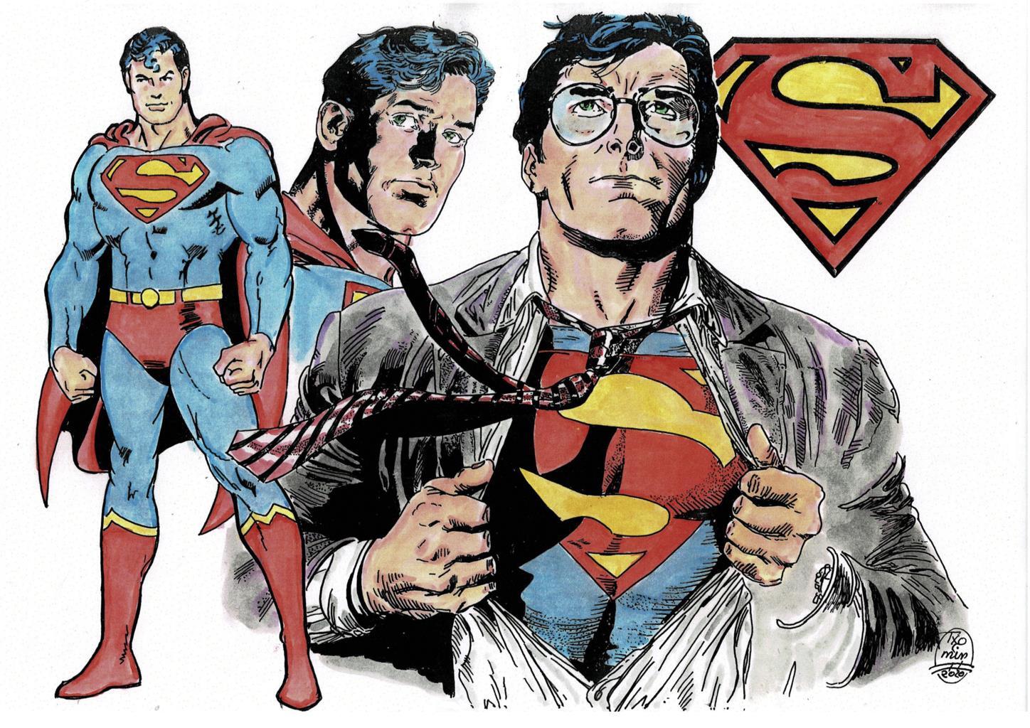 Poster DIN 4 numero 0323: Superman visto por Txomin