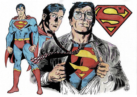 Poster DIN 4 numero 0323: Superman visto por Txomin