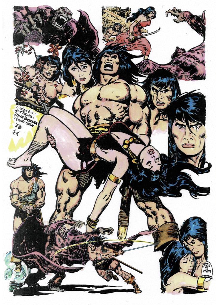 Poster DIN 4 numero 0324: Conan y Belit vistos por Txomin