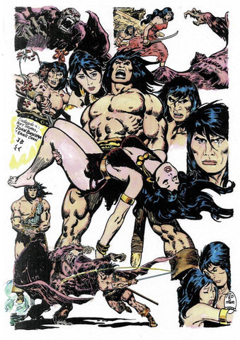 Poster DIN 4 numero 0324: Conan y Belit vistos por Txomin