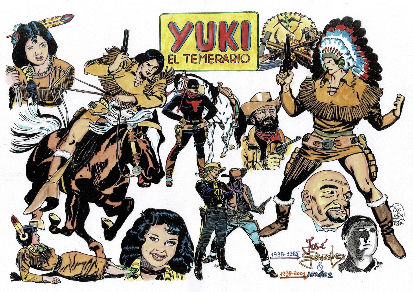 Poster DIN 4 numero 0326: Yuki el temerario, serie clasicos españoles, visto por Txomin