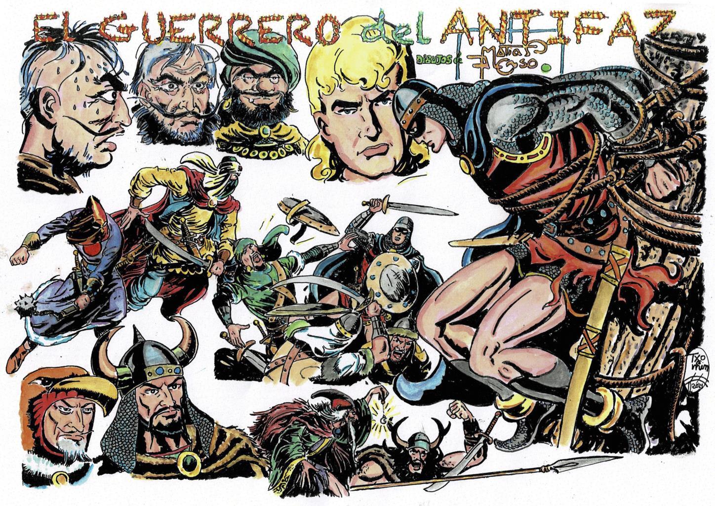 Poster DIN 4 numero 0327: El Guerrero del Antifaz, serie El Guerrero del Antifaz, visto por Txomin