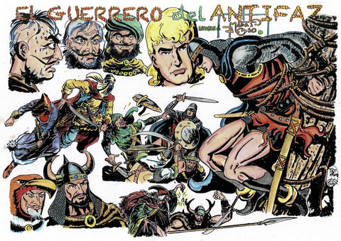 Poster DIN 4 numero 0327: El Guerrero del Antifaz, serie El Guerrero del Antifaz, visto por Txomin