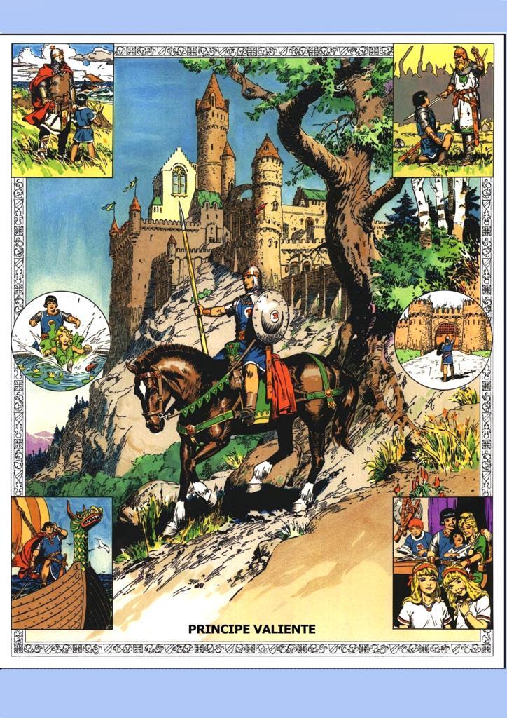 Poster DIN 4 numero 0345: El Principe Valiente, serie Clasicos Americanos