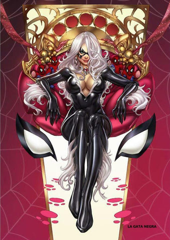 Poster DIN 4 numero 0138: La Gata Negra, serie superheroes