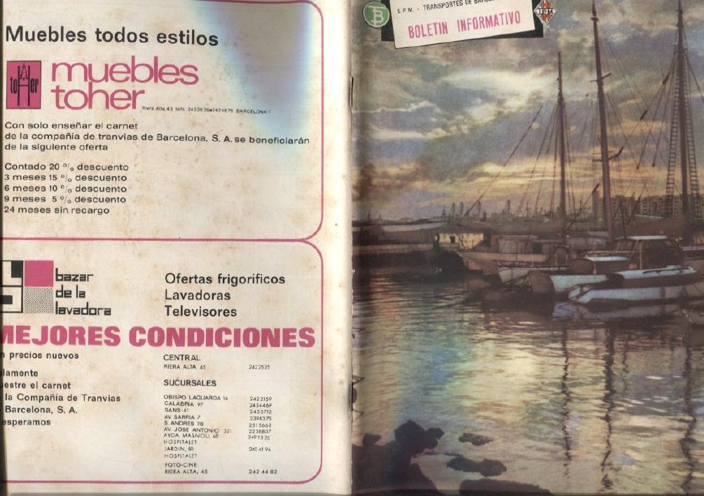 Transportes de Barcelona: Boletin Informativo numero 51, junio 1971