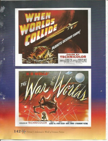 LAMINA 24934: Cartel de When Worlds Collide y The War of the Worlds