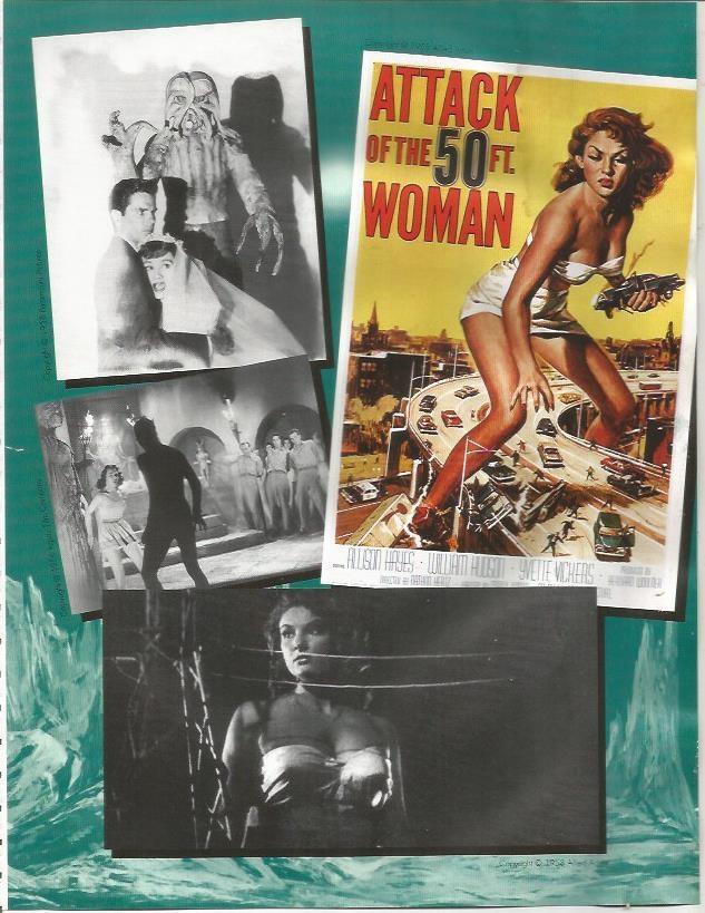 LAMINA 24933: Cartely escenas de Attack of the 50 ft Woman