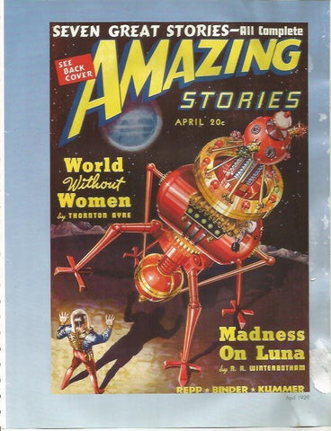 LAMINA 24938: Portada de Amazing Stories de Abril de 1939