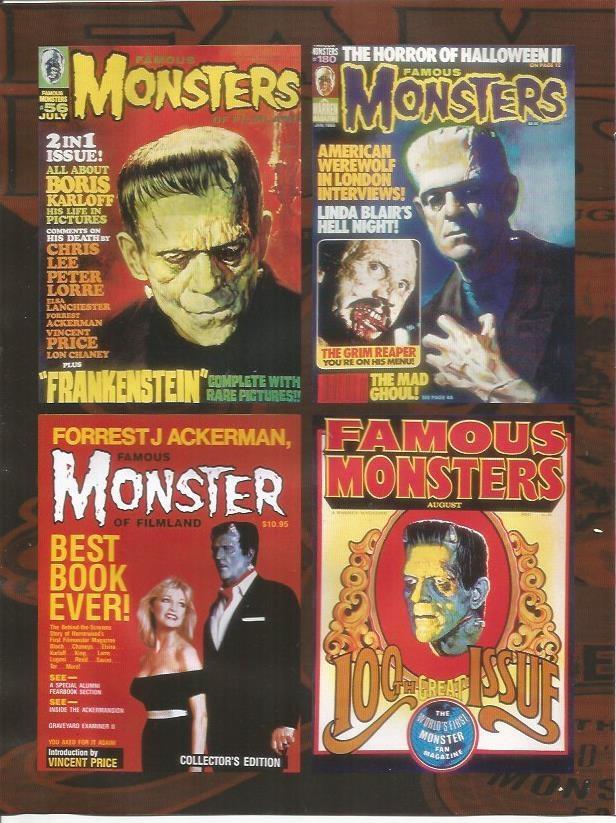 LAMINA 24946: Portadas de Monsters, revista de Forrest J Ackerman