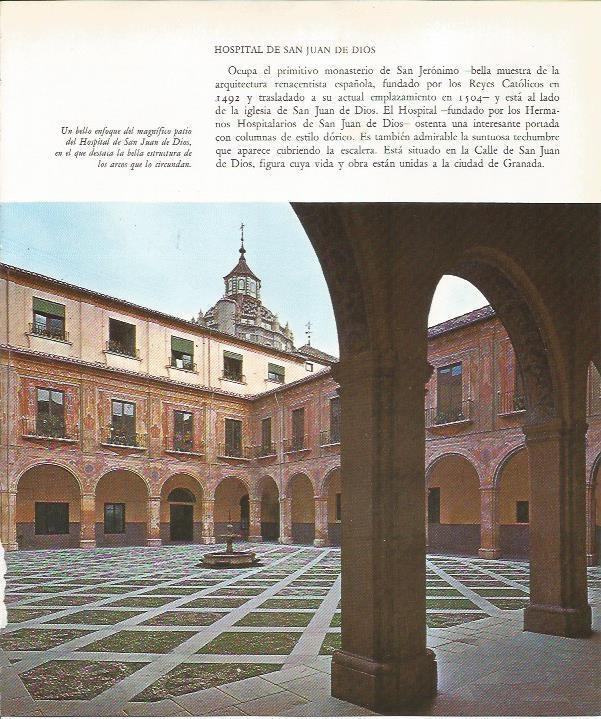 LAMINA 24909: Patio del Hospital de San Juan de Dios de Granada