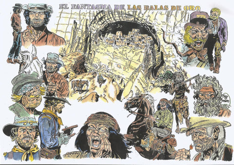 Poster DIN 4 numero 0367: El Teniente Blueberry: El fantasma de las balas de oro