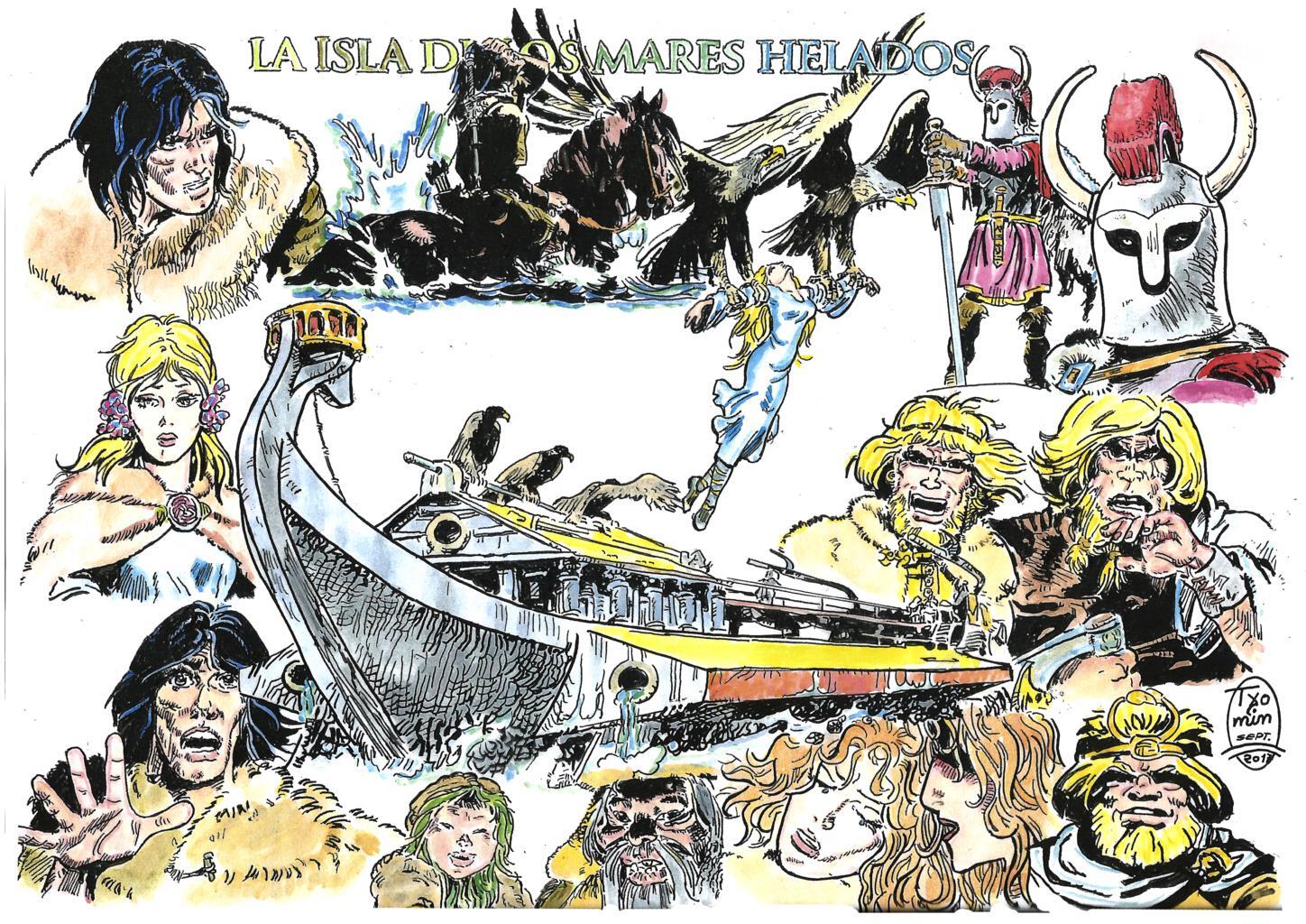 Poster DIN 4 numero 0372: Thorgal: La isla de los mares helados