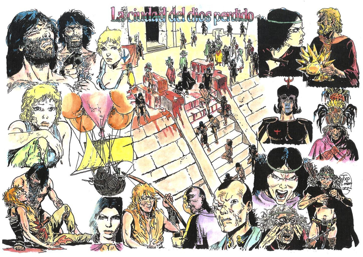 Poster DIN 4 numero 0373: Thorgal: La ciudad del dios perdido