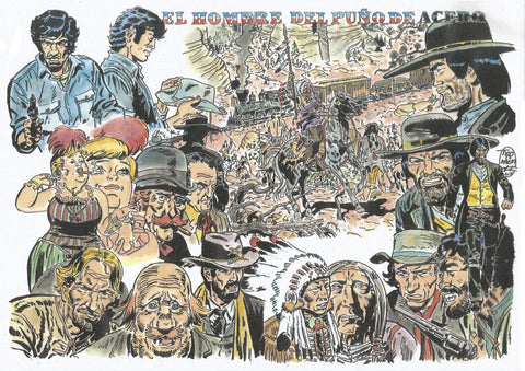 Poster DIN 4 numero 0375: El Teniente Blueberry: El hombre del puño de acero