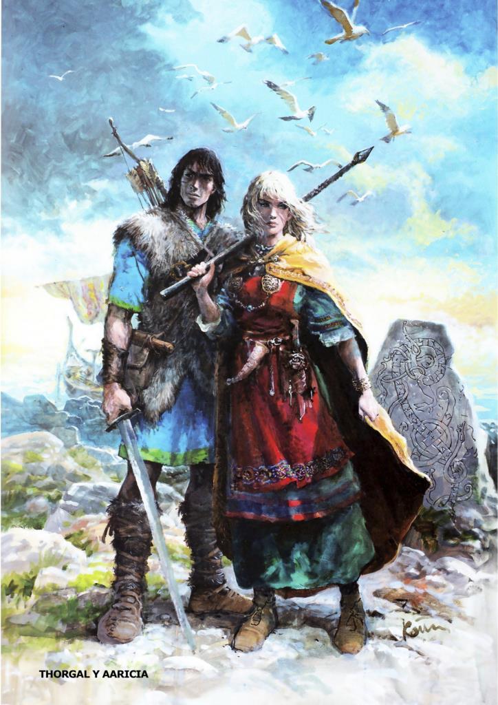 Poster DIN 4 numero 0387: Thorgal y Aaricia